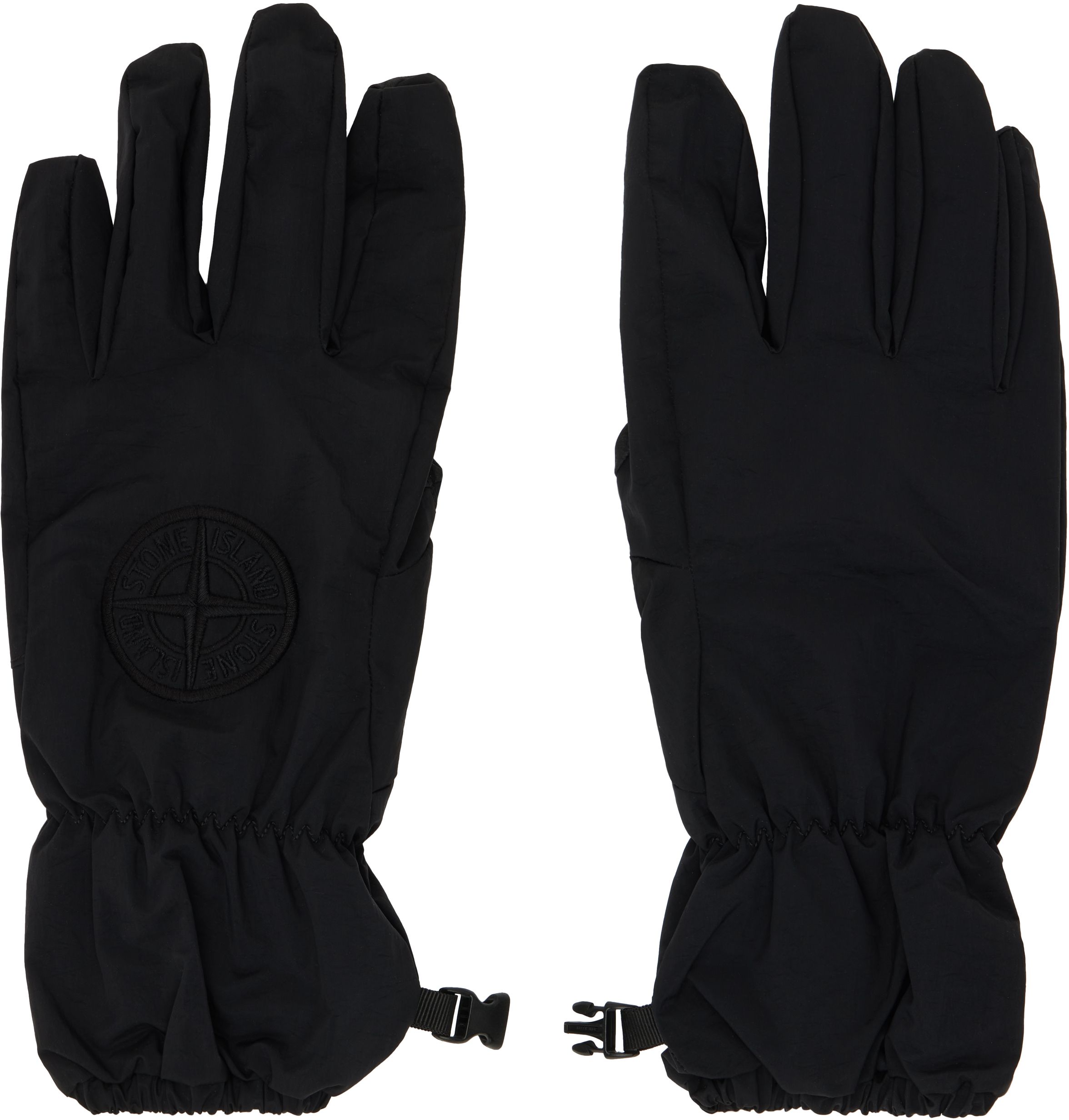 Black Embroidered Gloves