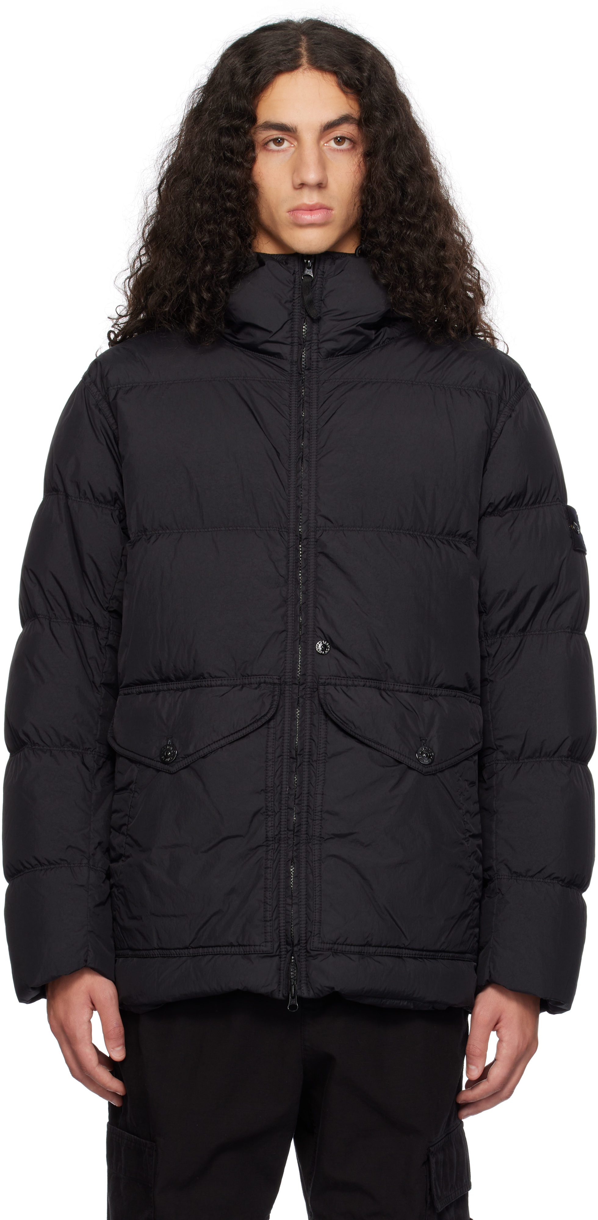 Black 40723 Crinkle Reps R-NY Down Jacket