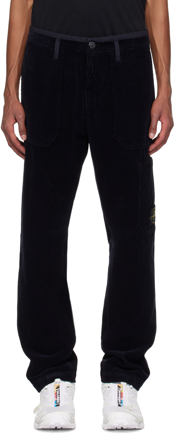 Navy Corduroy 800 Trousers