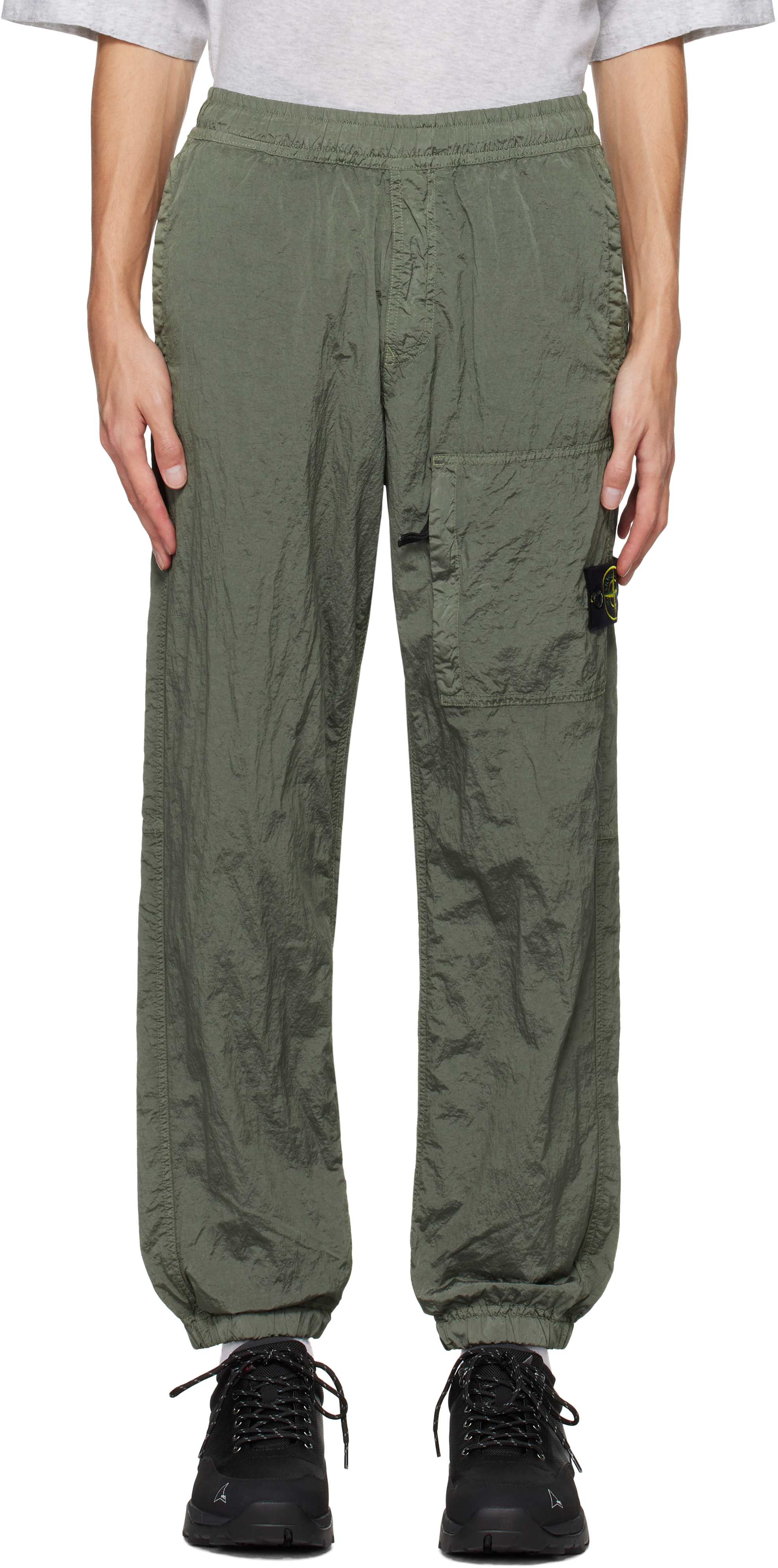 Stone Island Green 31019 Nylon Metal Track Pants In V0059 Musk