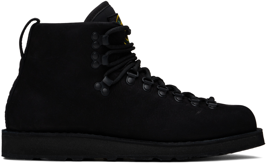 Black S0204 Nabuk Leather Boots