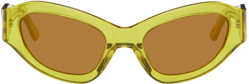 SSENSE Exclusive Yellow 'The Bug' Sunglasses
