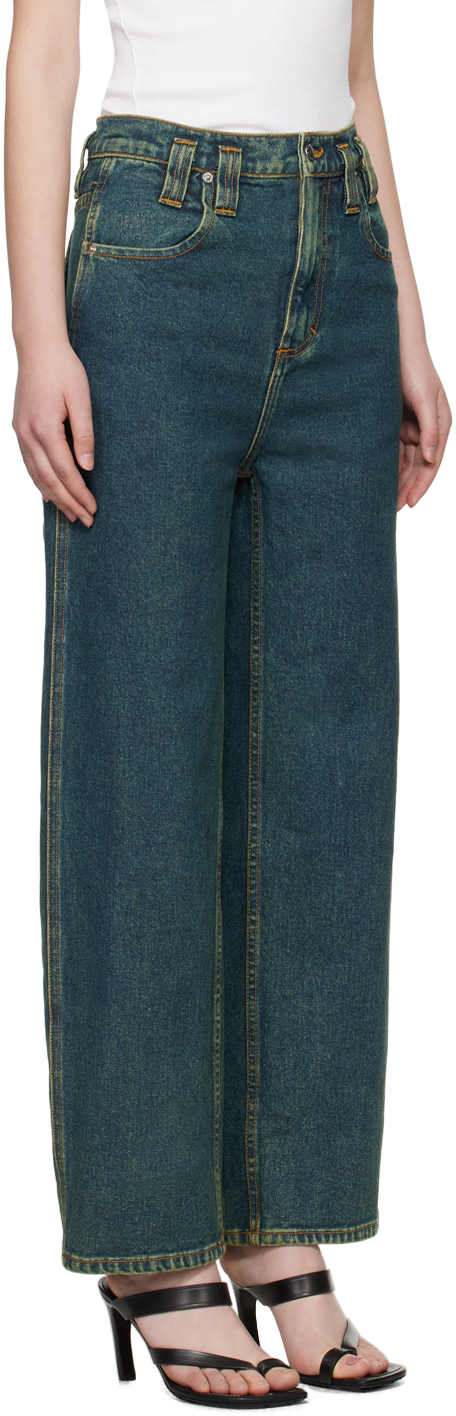 ECKHAUS LATTA BLUE BAGGY JEANS