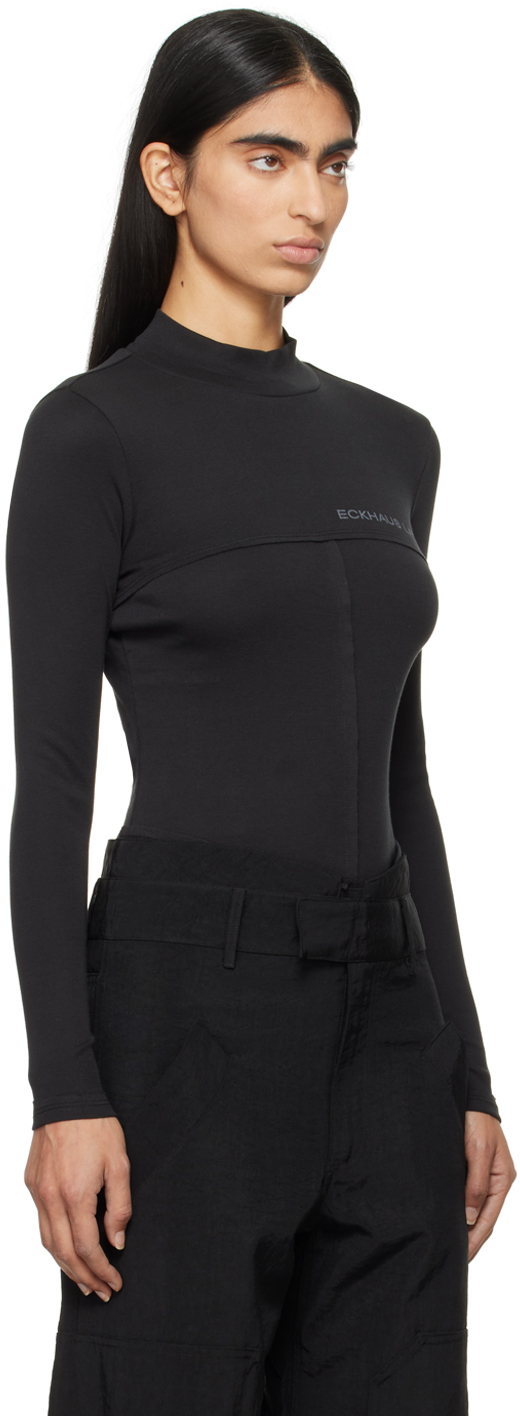 ECKHAUS LATTA BLACK LAPPED BABY T-SHIRT