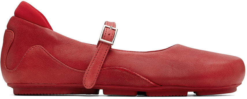 ECKHAUS LATTA RED MARY JANE SNEAKER BALLERINA FLATS 