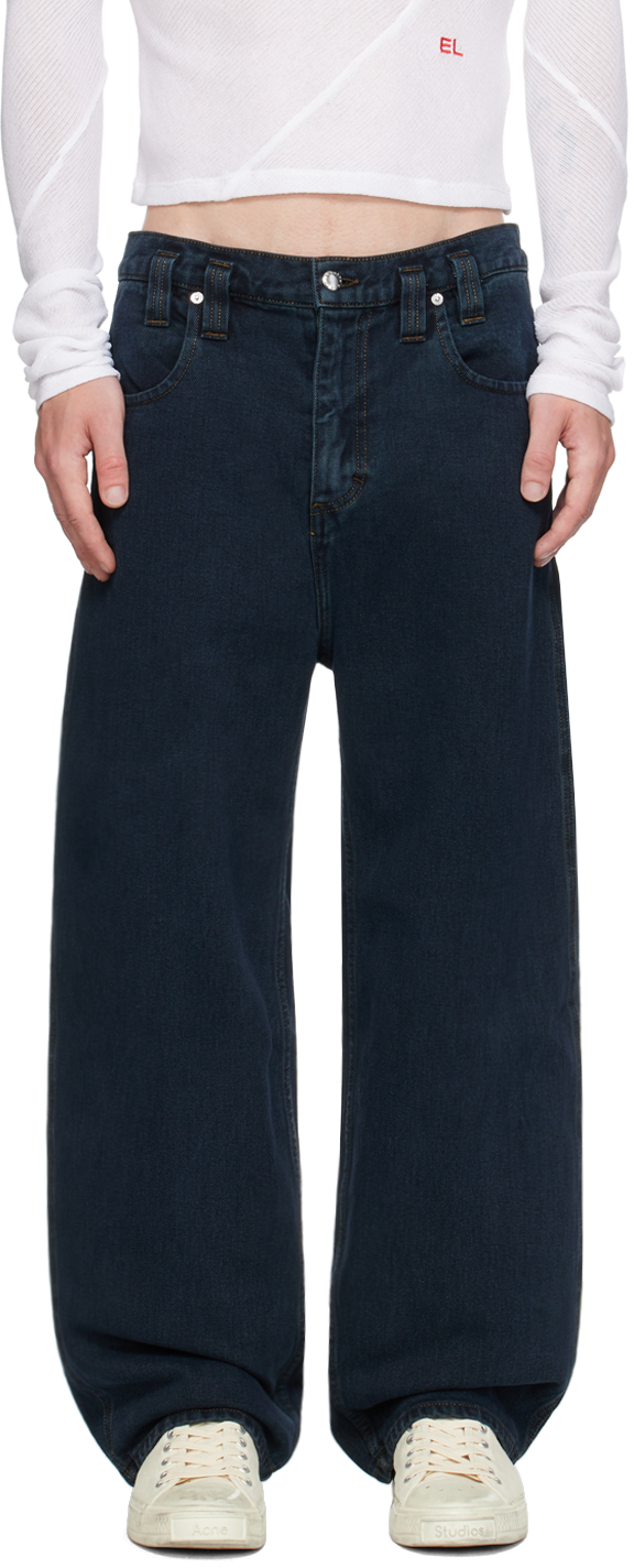 Navy Baggy Jeans