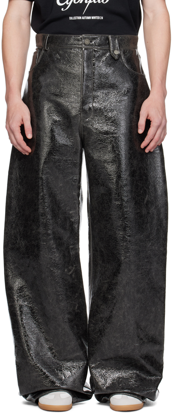 Black Vinyle Trousers