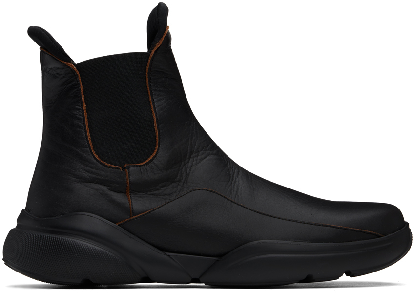 Black Sneaker Chelsea Boots