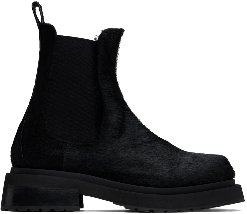 Shop Eckhaus Latta Ssense Exclusive Black Mike Chelsea Boots