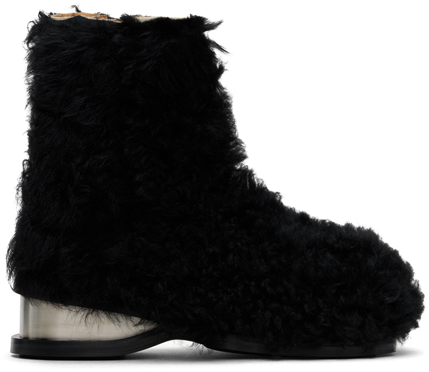 Black Stun Shearling Boots