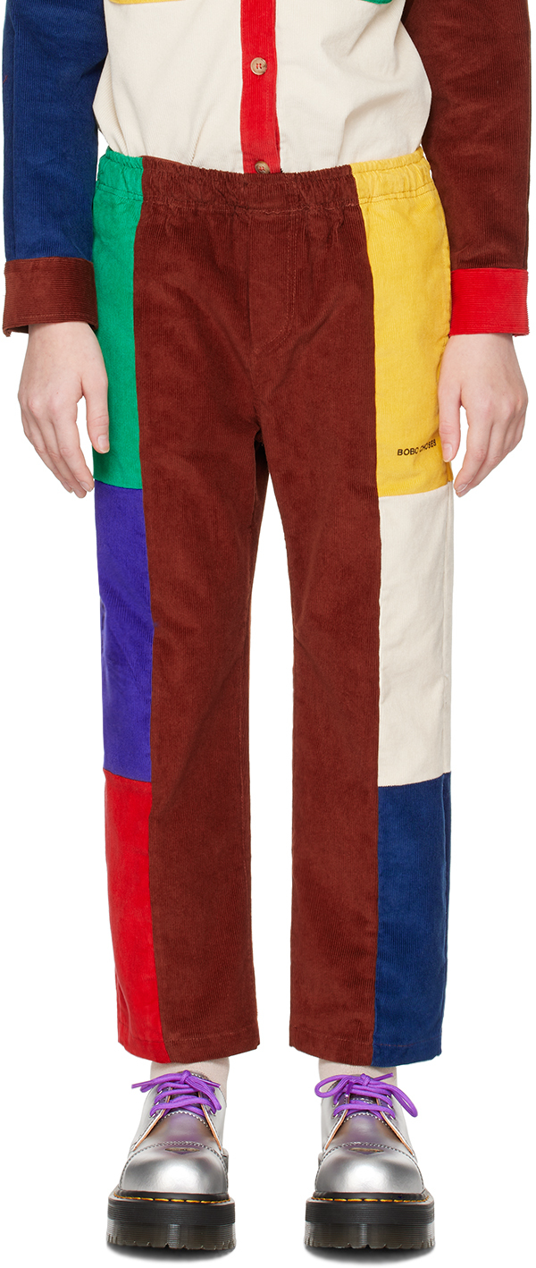 Shop Bobo Choses Kids Multicolor '' Color Block Trousers