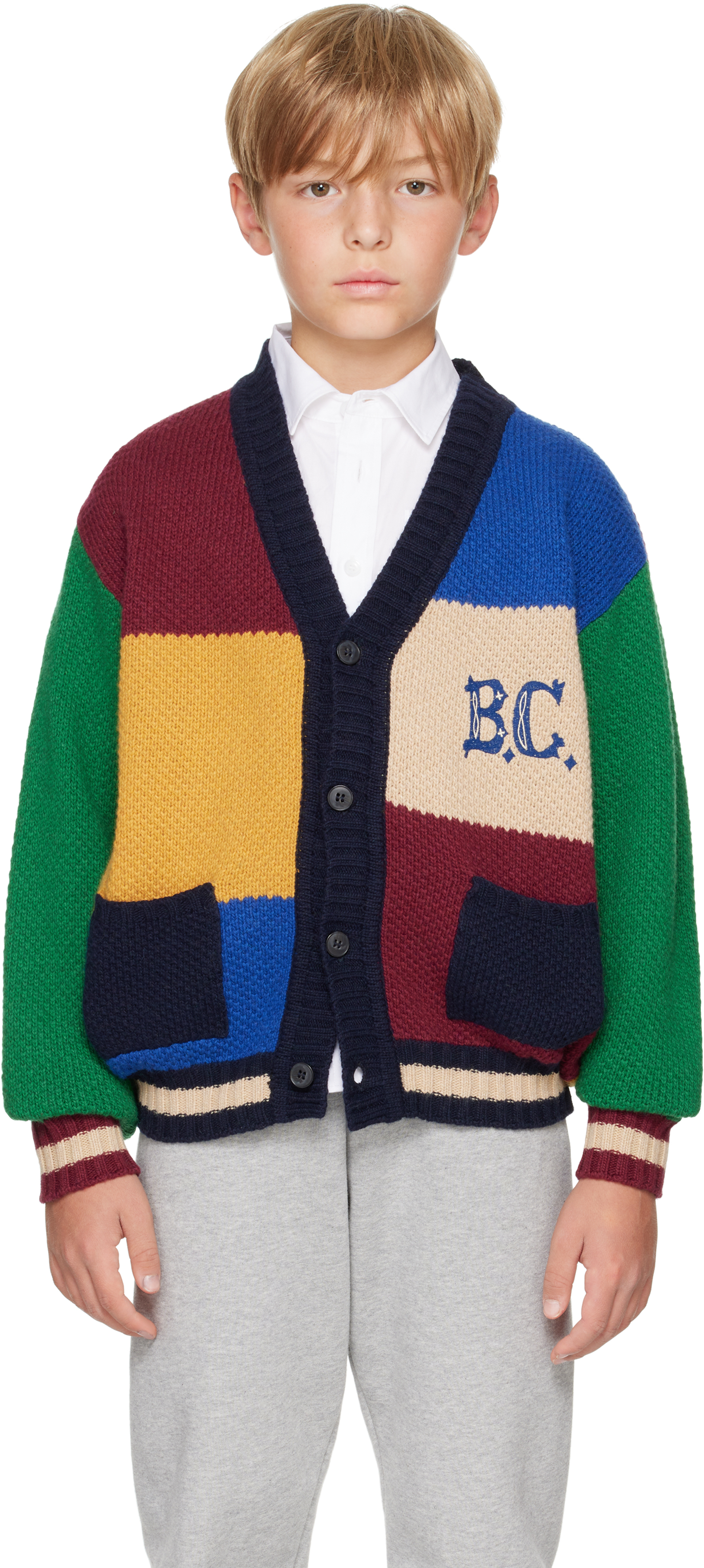 Bobo Choses Multicolor Cardigan For Kids With Logo In Multicolor