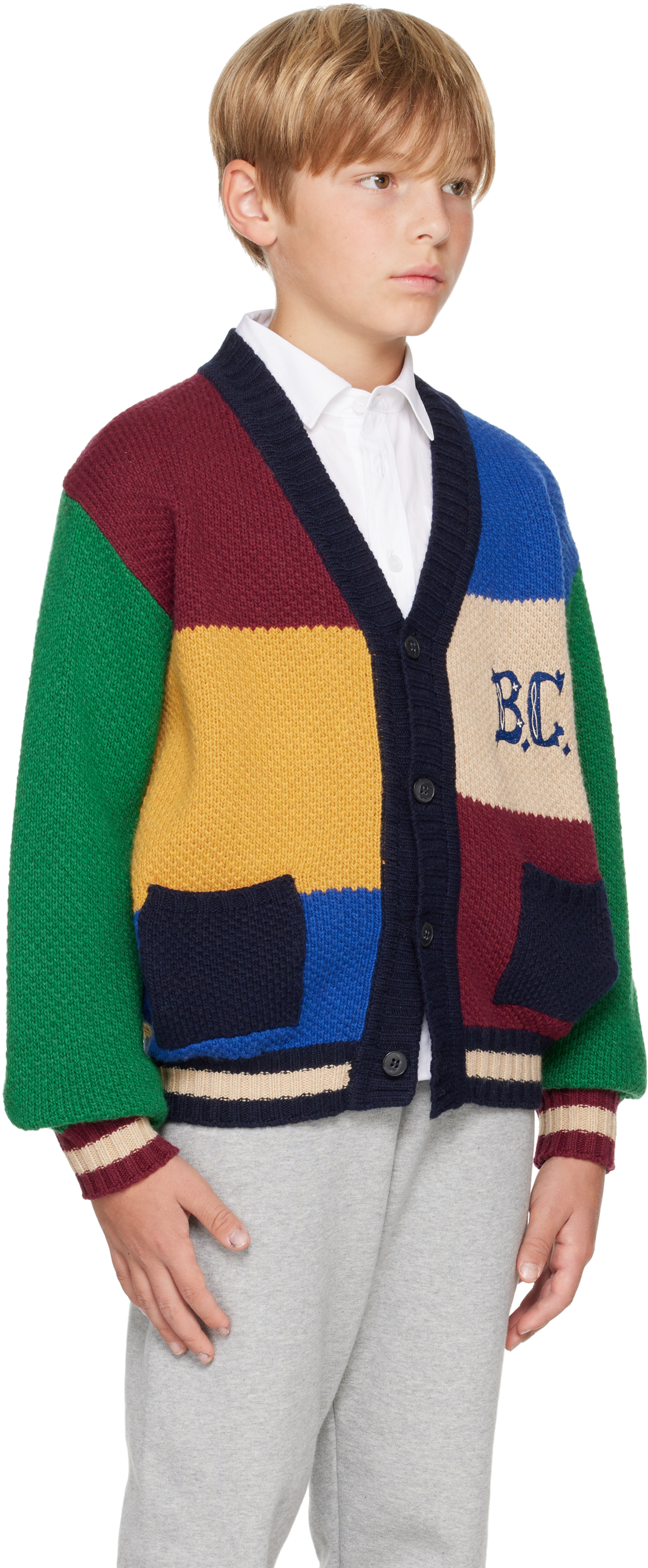 Bobo Choses Multicolor Cardigan For Kids With Logo In Multicolor