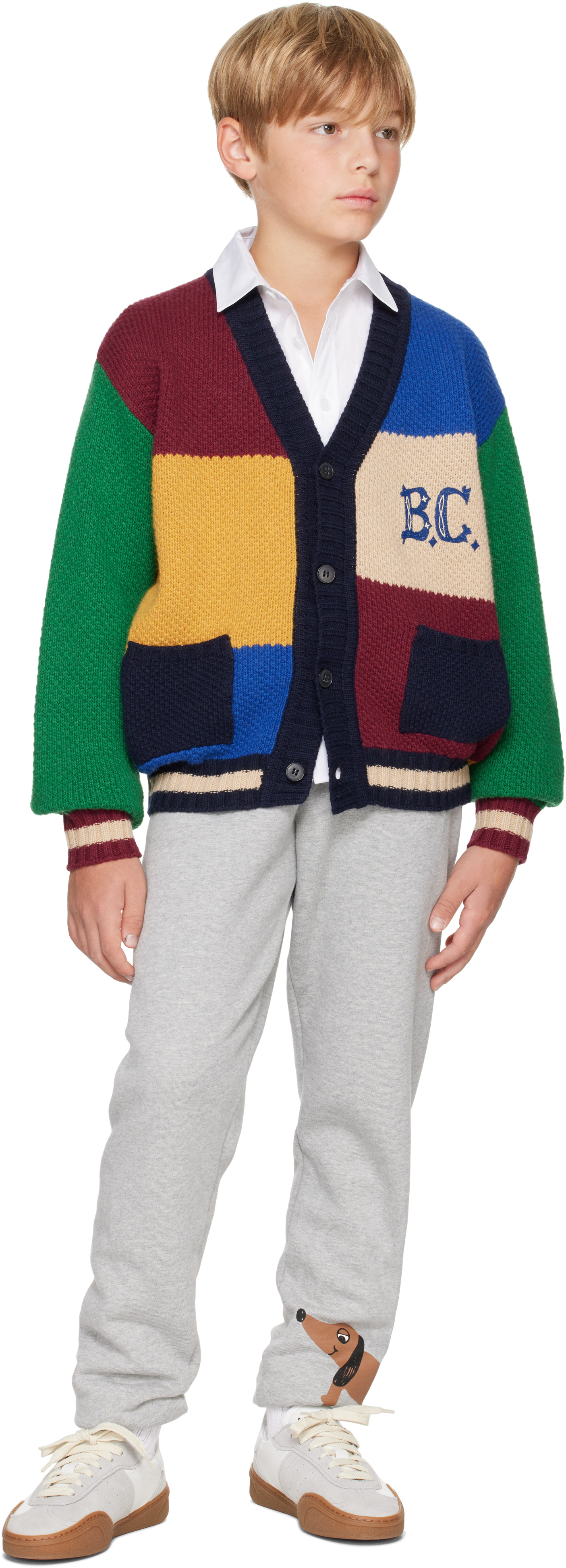 Bobo Choses Multicolor Cardigan For Kids With Logo In Multicolor