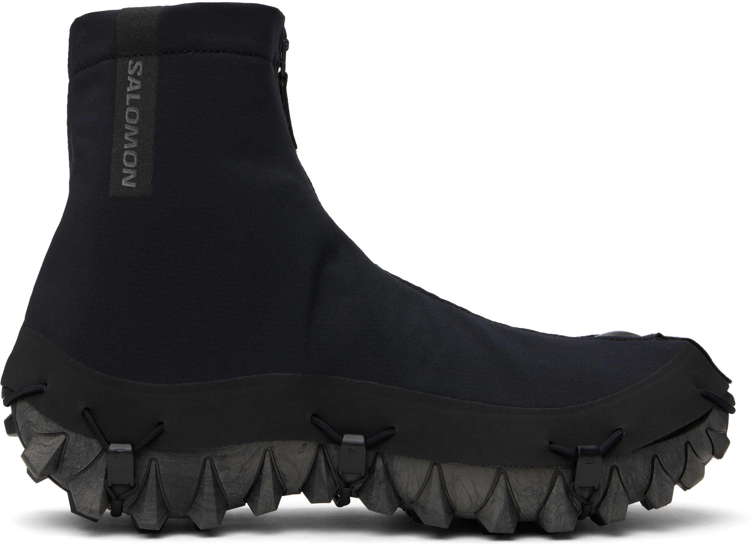 Shop Salomon Black Snowclog Advanced Sneakers In Black / Black / Blac