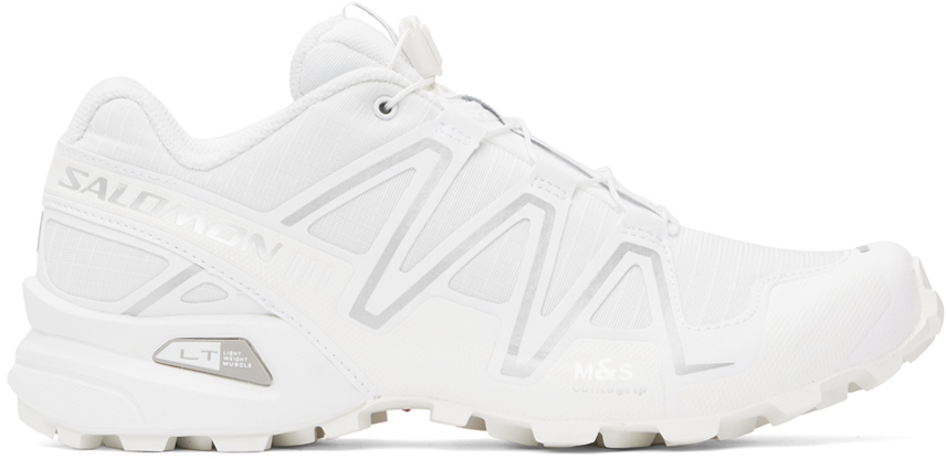 Shop Salomon White Speedcross 3 Sneakers In White / Ftw Silver /