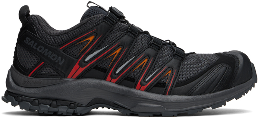 Shop Salomon Black & Red Xa Pro 3d Sneakers In Asphalt / Black / Au