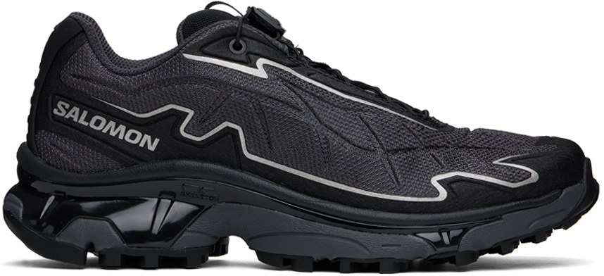 Shop Salomon Black Xt-slate Sneakers In Black / Asphalt / Ft