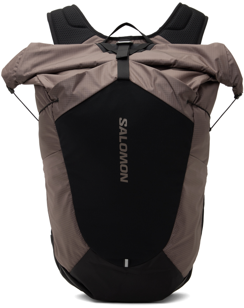 Shop Salomon グレー＆ブラック Acs 20 バックパック In Iron