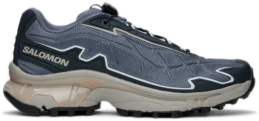 Shop Salomon Gray & Navy Xt-slate Sneakers In Grisaille/carbon/gho