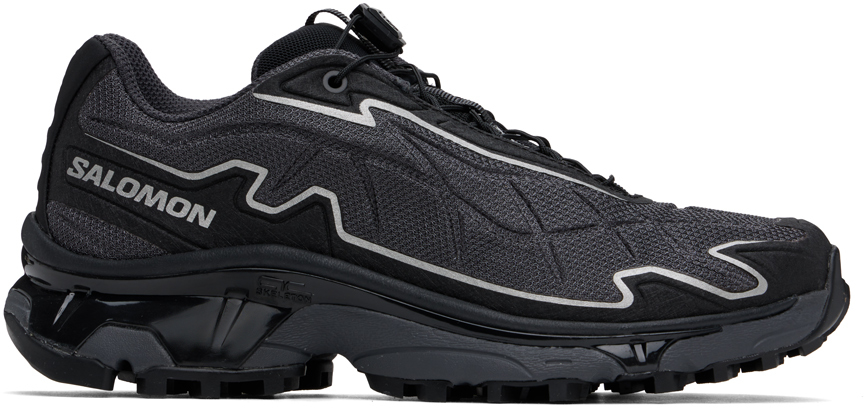 Shop Salomon Black Xt-slate Sneakers In Black/asphalt/ftwsil