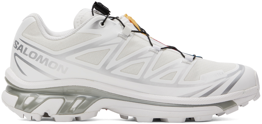 SALOMON WHITE XT-6 GORE-TEX SNEAKERS 