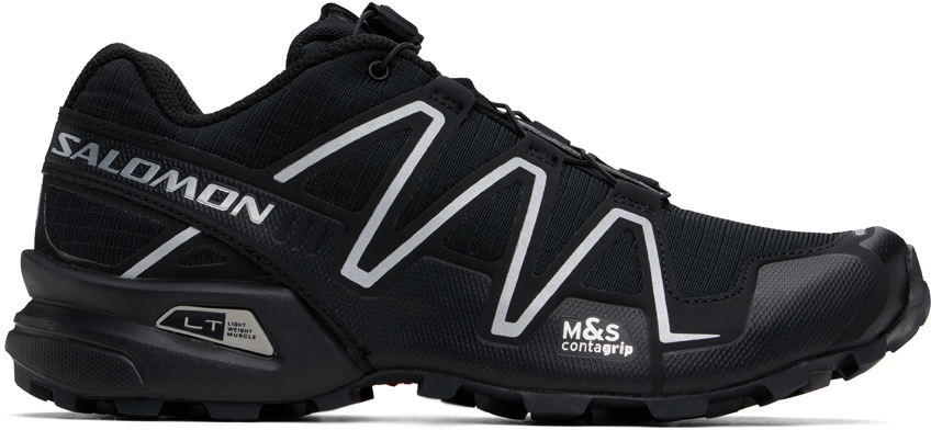 Shop Salomon Black Speedcross 3 Sneakers In Black/ftwsilver/blac