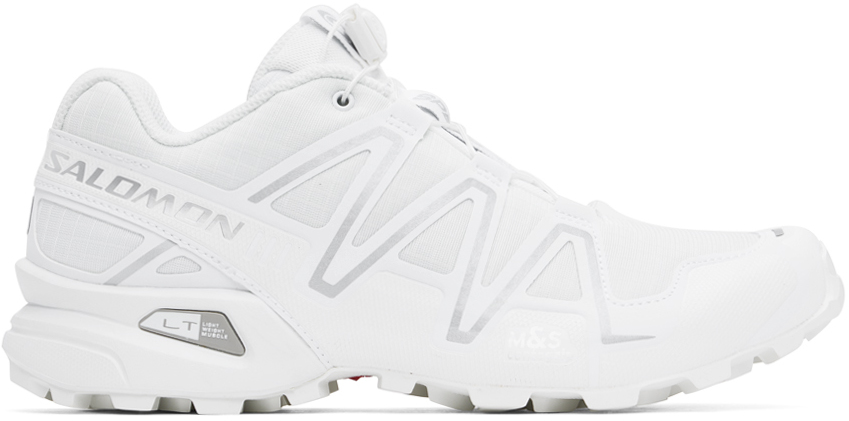 Shop Salomon White Speedcross 3 Sneakers In White/ftwsilver/whit