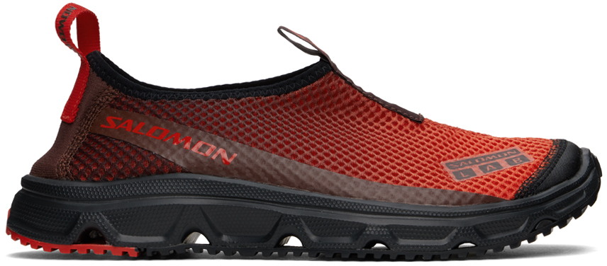 Shop Salomon Red Rx Moc 3.0 Sneakers In Rumraisin/aurorared/