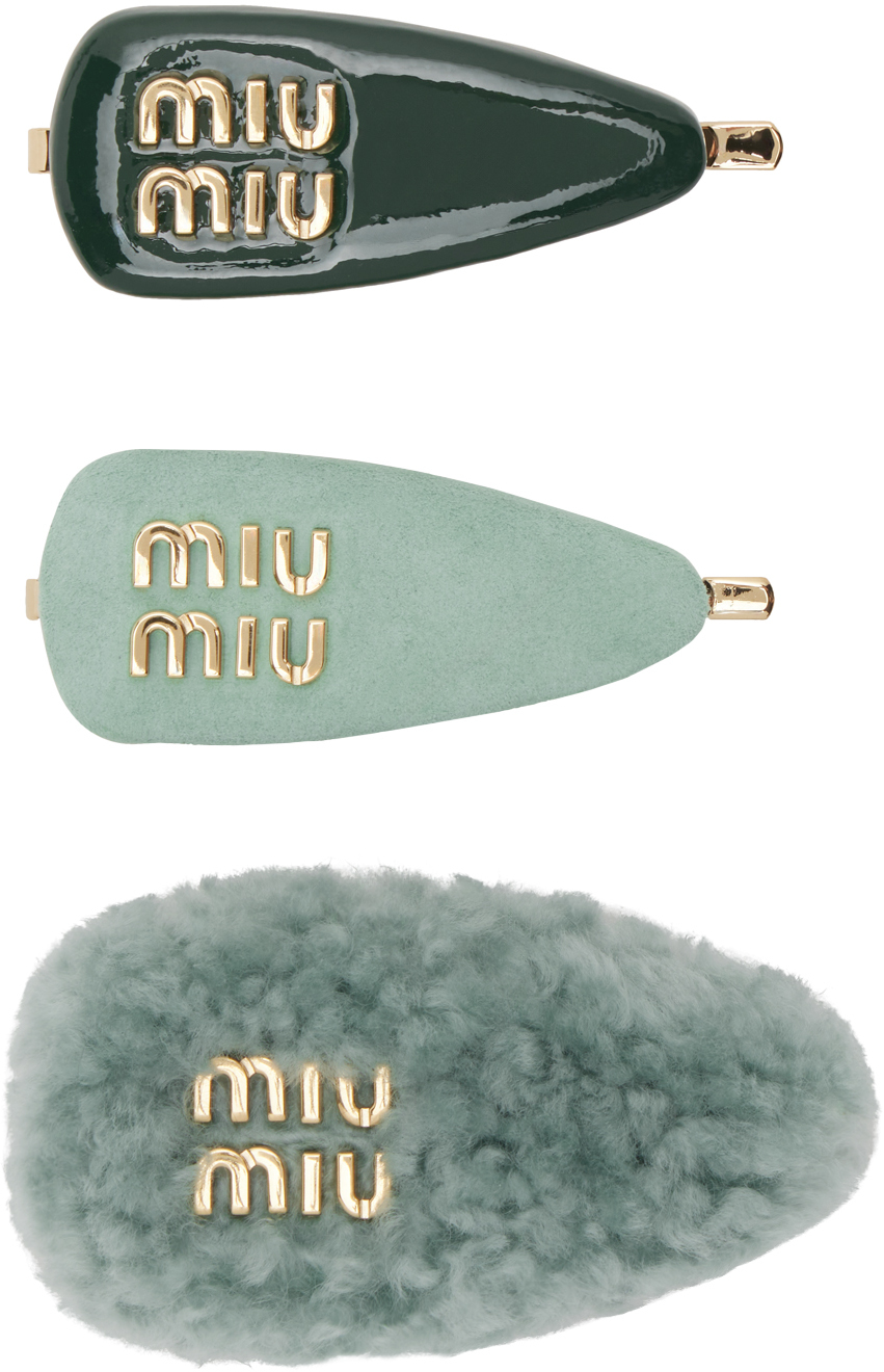Hair Prong Miu Miu Logo-lettering Hair Clip Miu Miu Hair