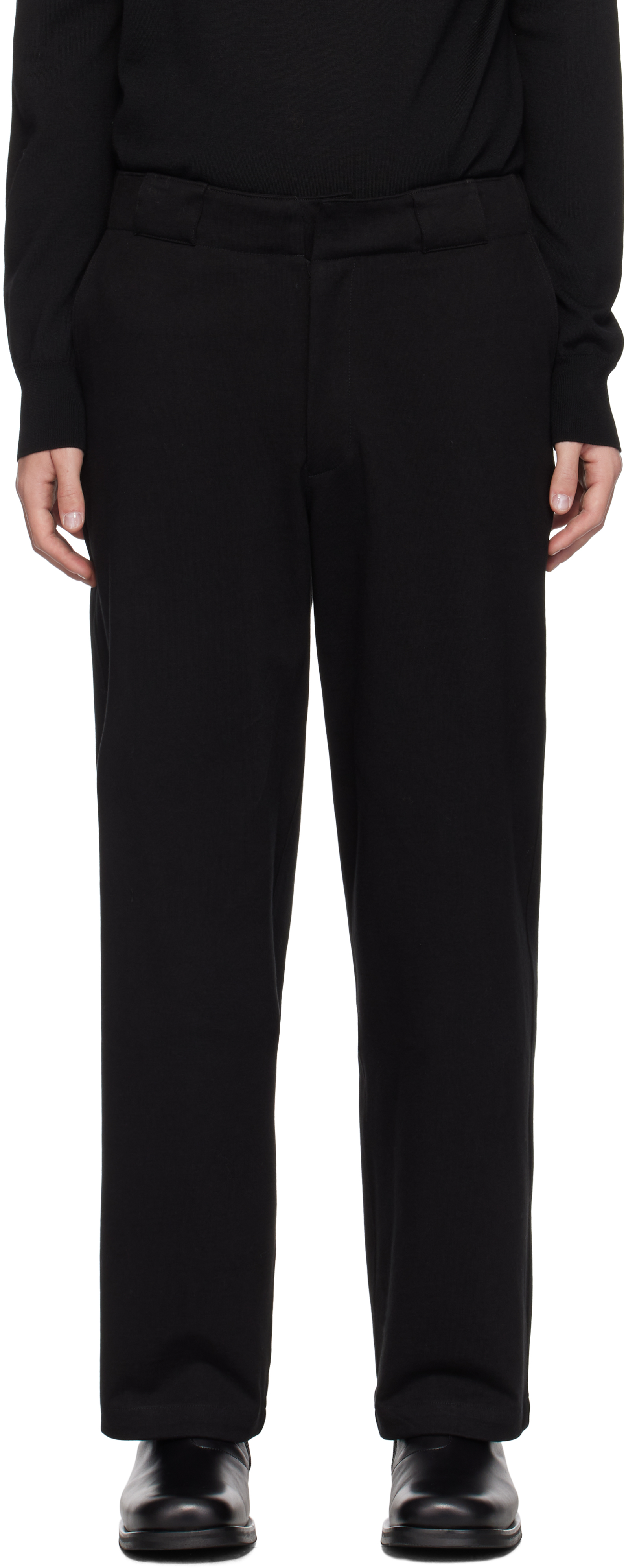 Black Jersey Trousers