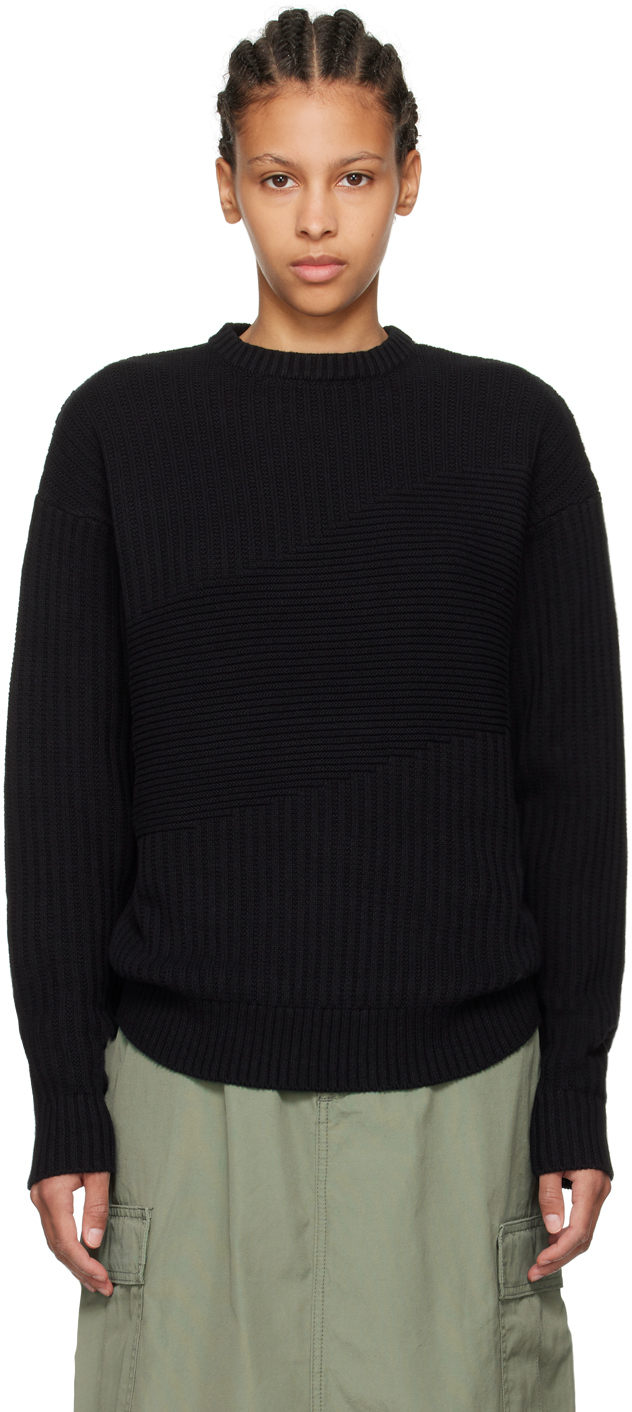 Dime Black Wave Sweater
