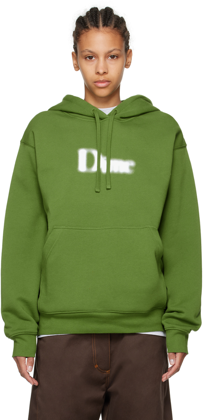 Green Classic Blurry Hoodie