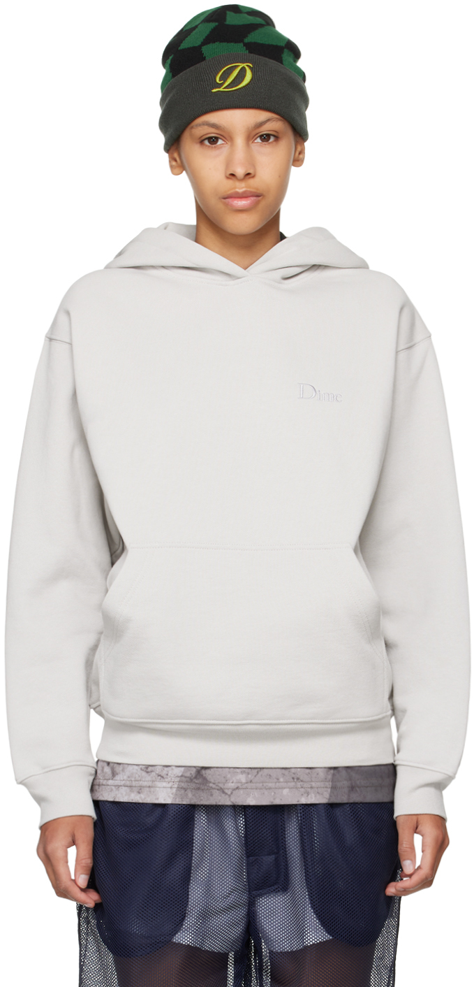 Dime: Gray Classic Hoodie | SSENSE