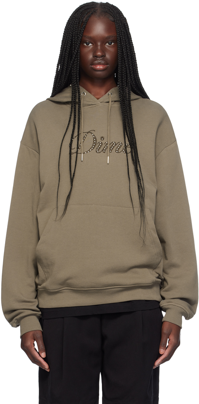 Taupe Cursive Hoodie