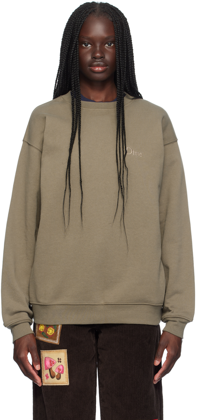 Taupe Classic Small Logo Sweatshirt