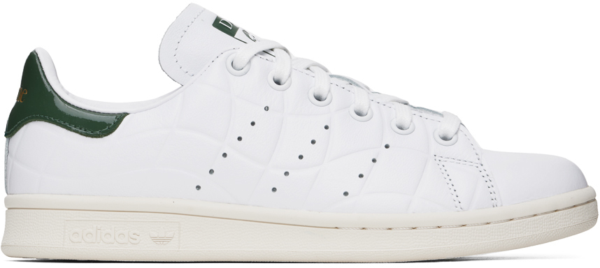 White 
Khaki adidas Originals Edition Stan Smith Sneakers