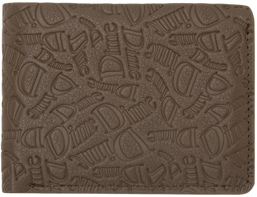 Dime Brown Haha Leather Wallet