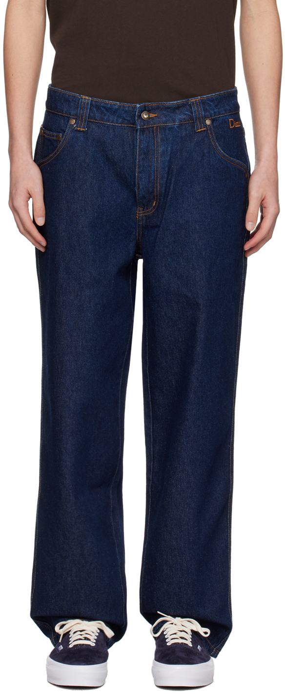 Dime: Indigo Classic Relaxed Jeans | SSENSE