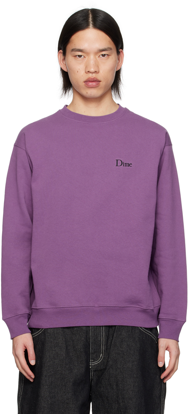 Dime Purple Classic Sweatshirt In Violet