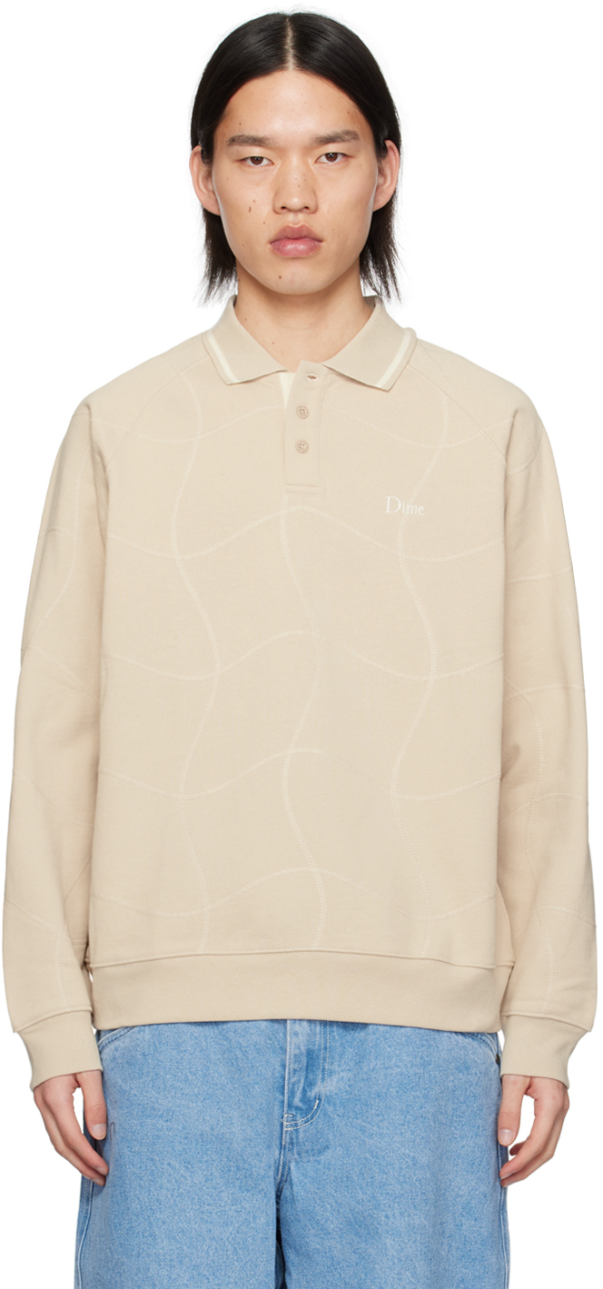 Beige Wave Polo