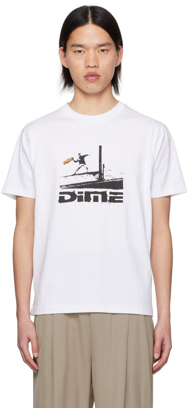 Shop Dime White Banky T-shirt
