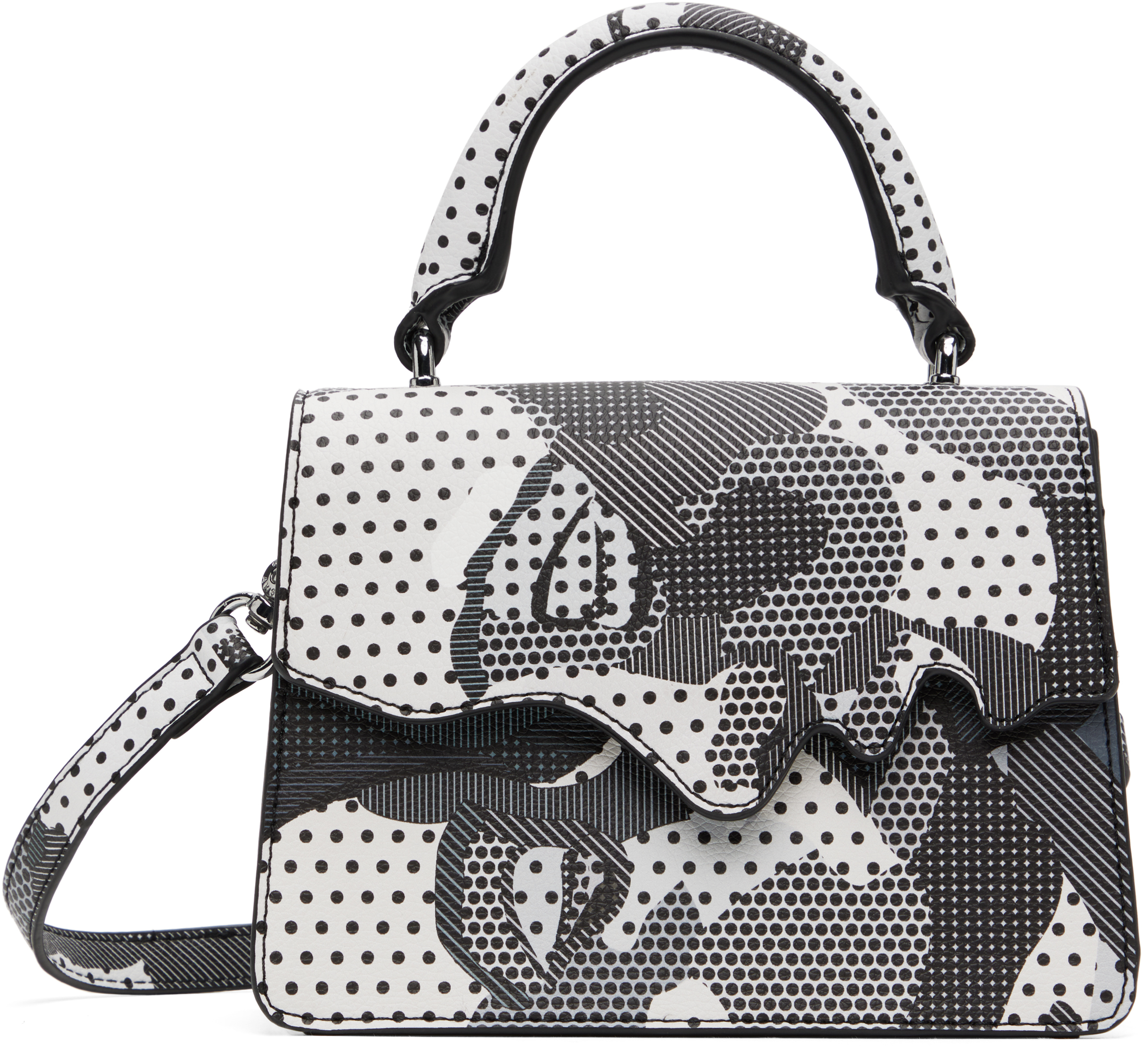 White & Black Kissing Bag