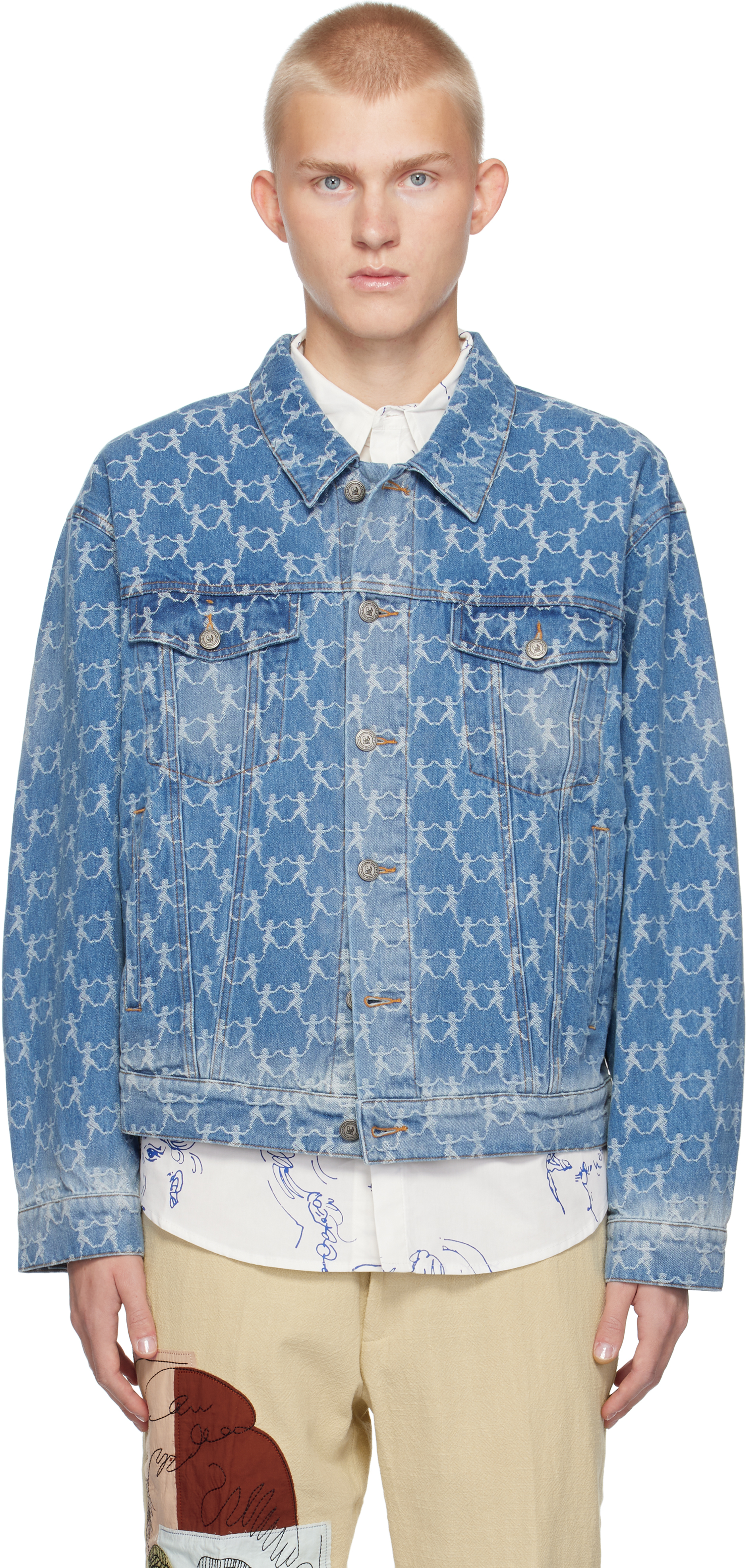 Blue Dancing Ladies Denim Jacket