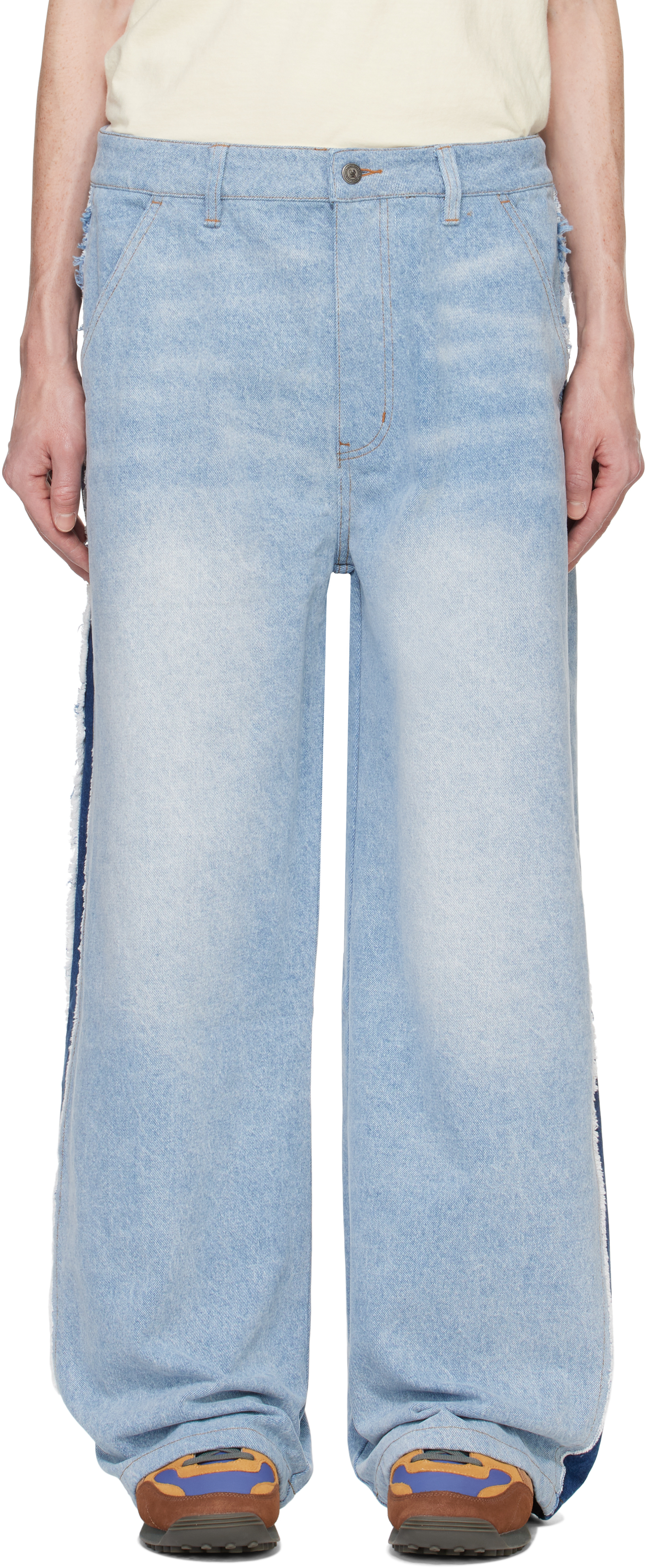 Blue Ronaldinho Edition Denim Stripe Jeans