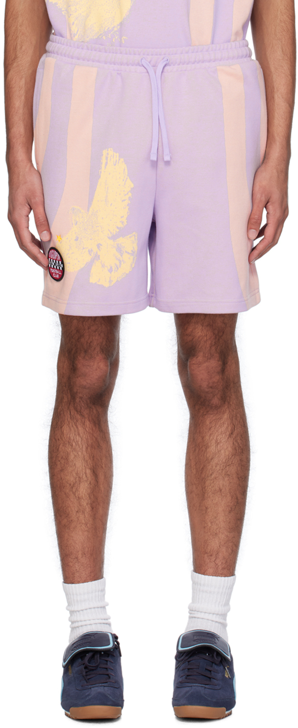 Shop Kidsuper Purple & Pink Puma Edition Shorts In Vivid Violet