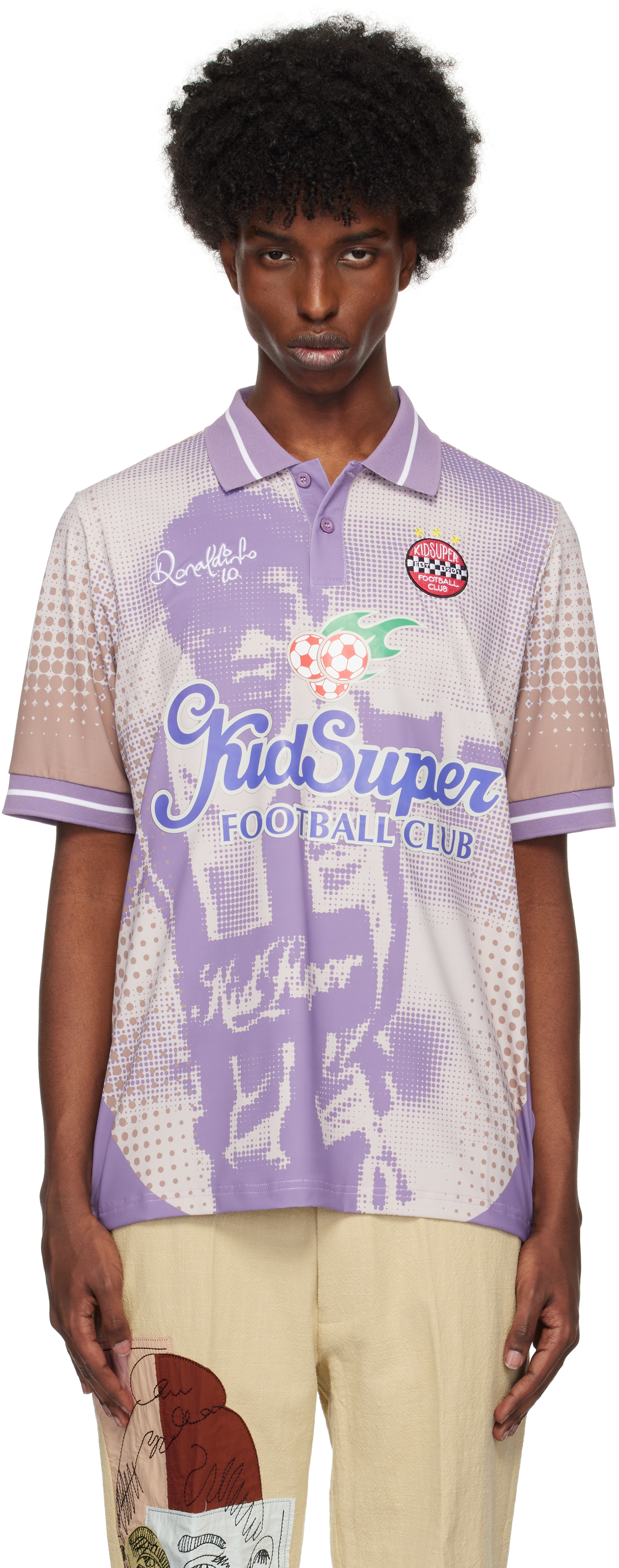 Purple Ronaldinho Edition Soccer Jersey Polo