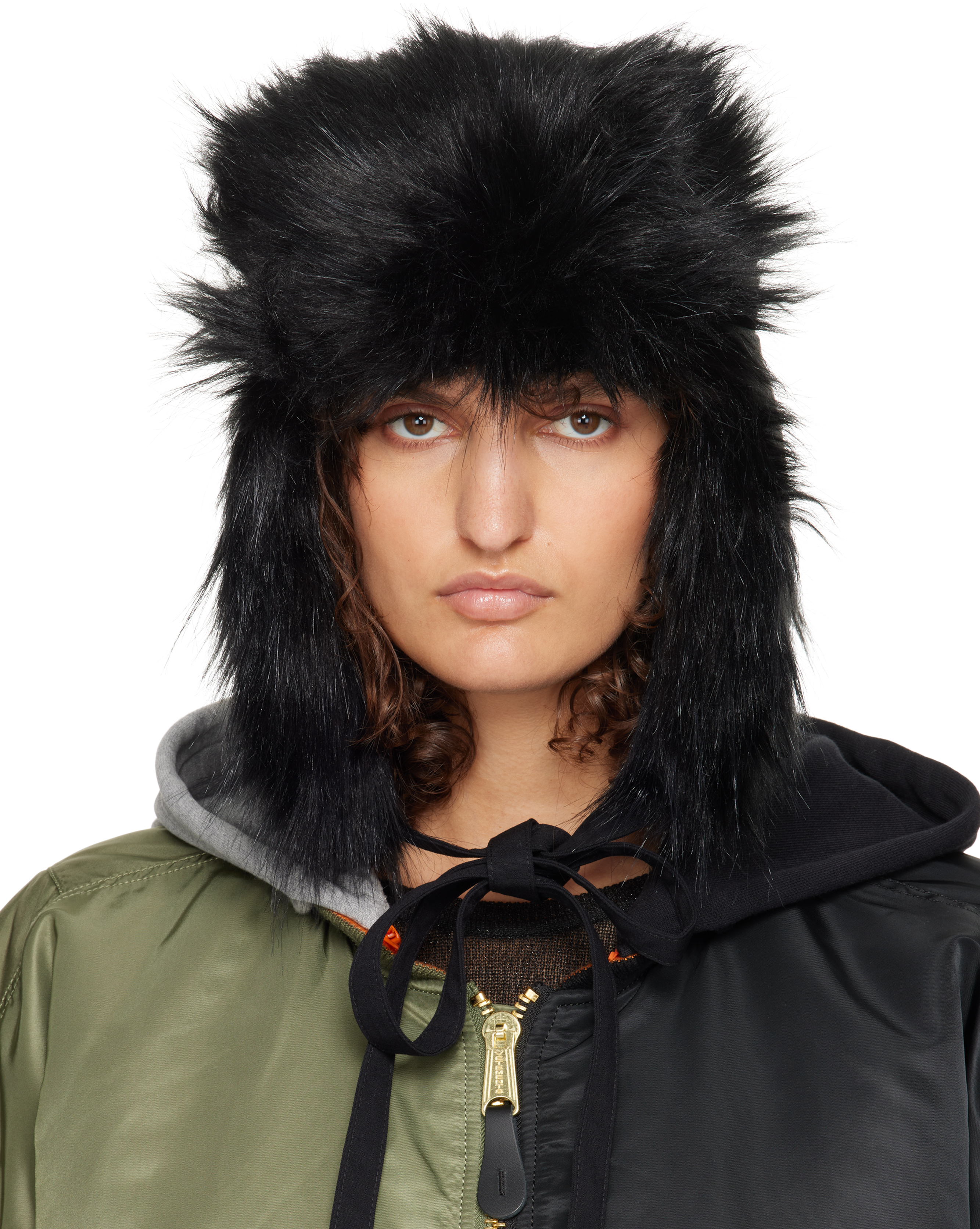 Black OSL2BER Trapper Aviator Hat