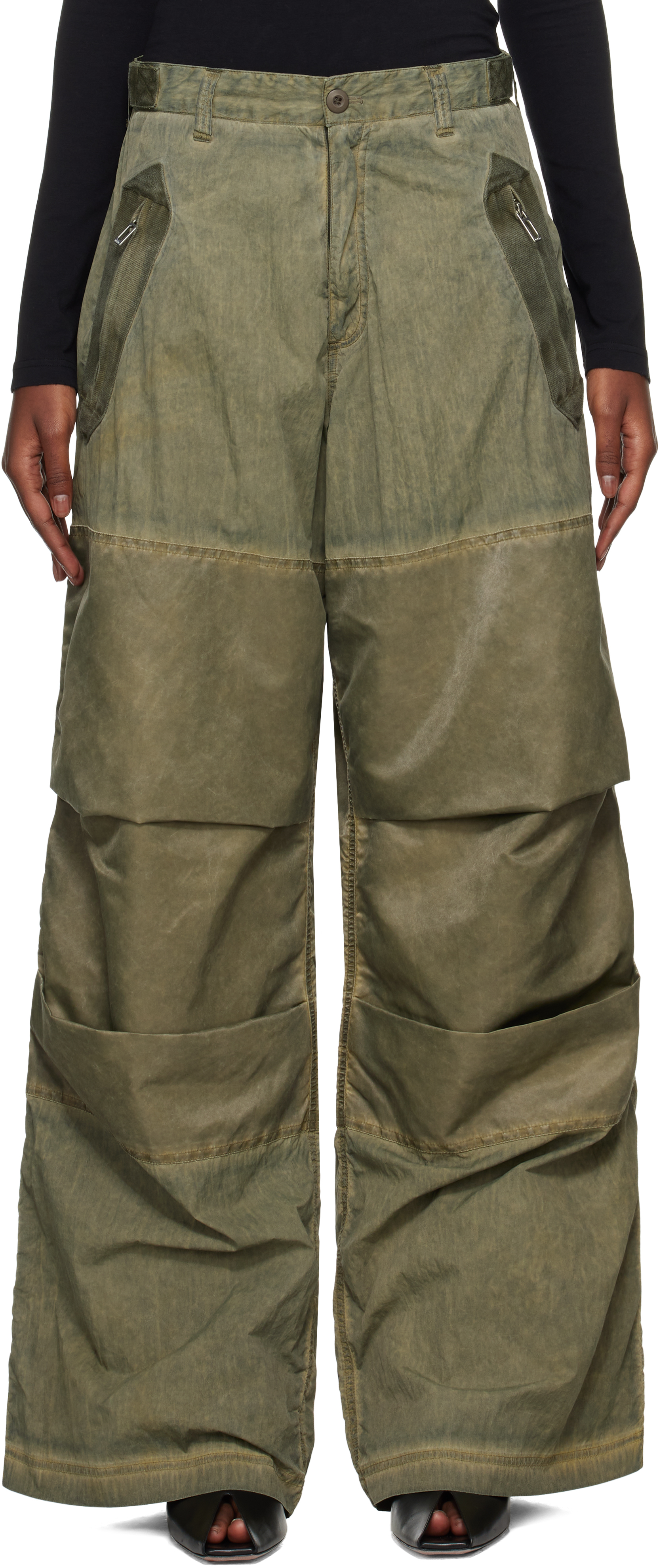 Khaki 'Clay' Utility Trousers