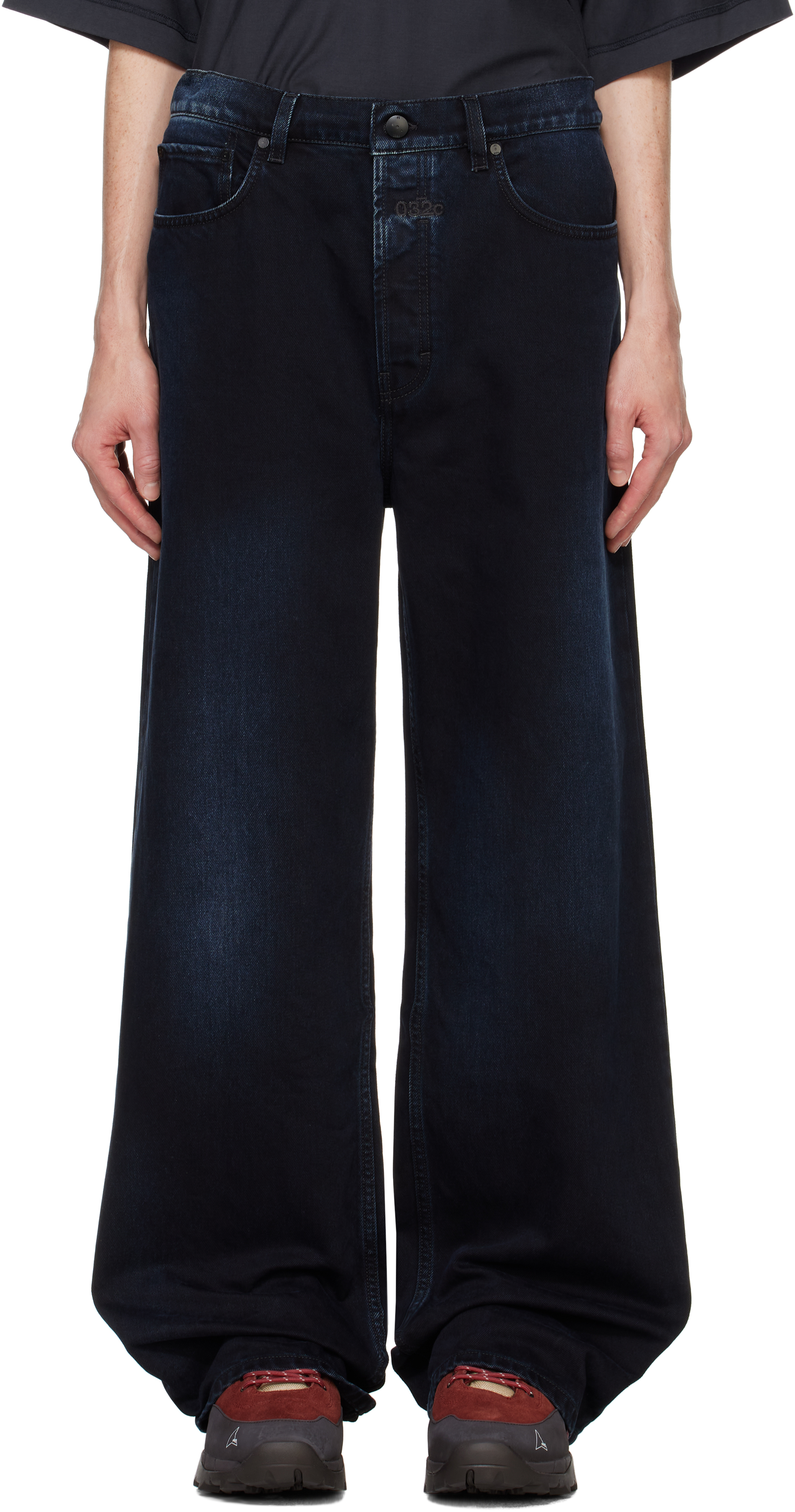 Blue Goya Wide Leg Jeans